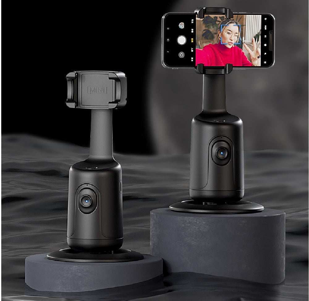 360 Auto Face Tracking Gimbal for Smartphones with AI and Tripod Compatibility.